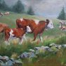 Etude de vaches [Huile - 65 x 50]