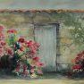 Le petit mur charentais [Aquarelle - 40 x 50]
